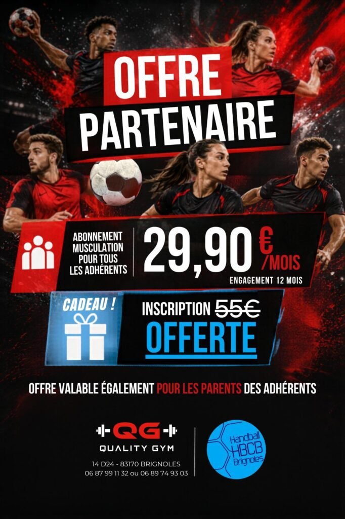 OFFRE PARTENAIRE GUALITY GYM PARTENAIRE HBCB